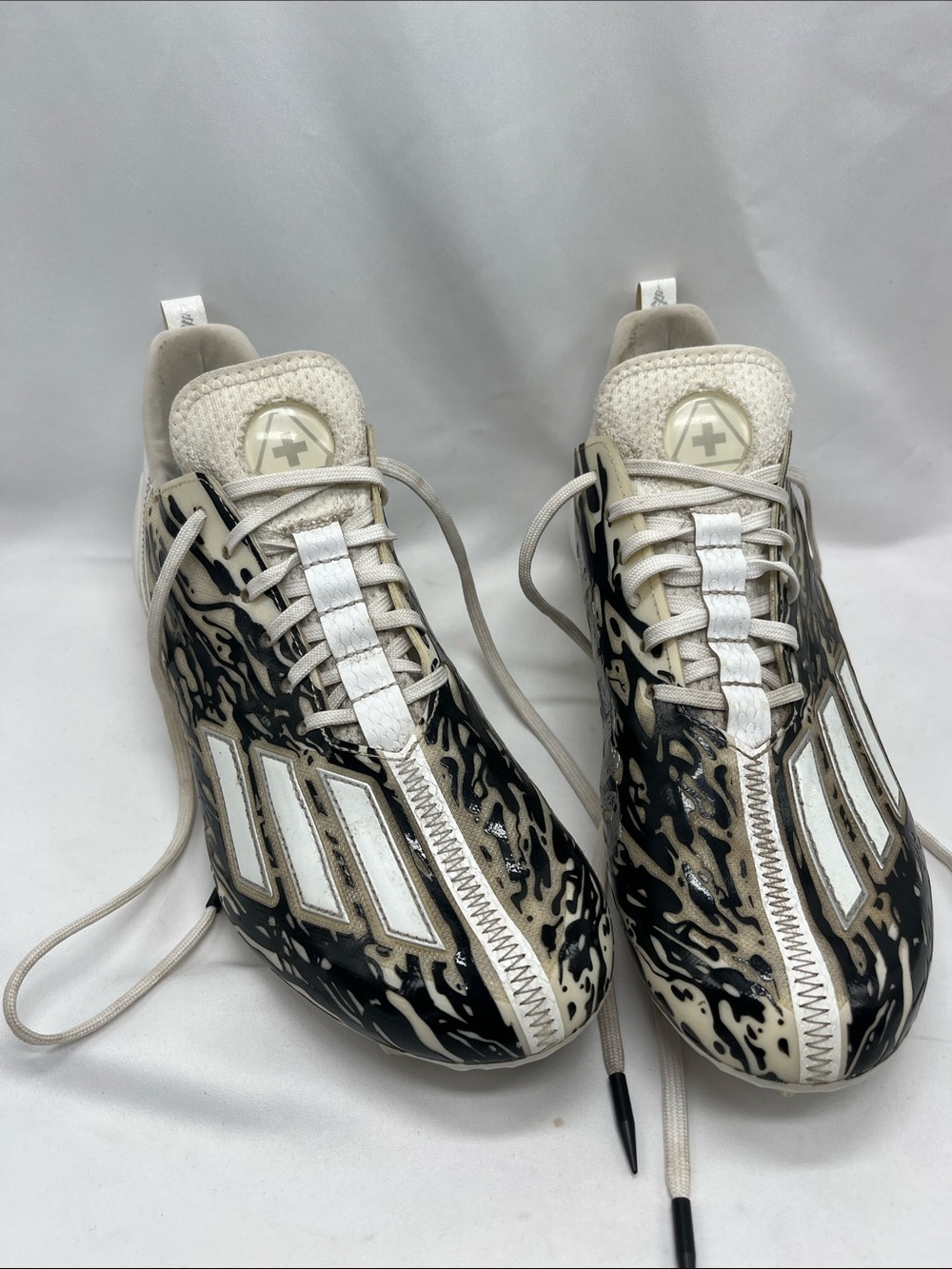 Adidas Adizero 12.0 Poison White and Black Football Cleats
